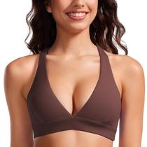 Sutiã CRZ YOGA Butterluxe Decote V Profundo Sem Aro Taupe G Sutiã CRZ YOGA Butterluxe Decote V Profundo Sem Aro Taupe G