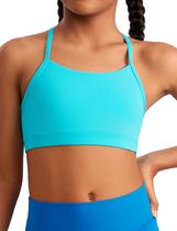 Sutiã CRZ YOGA Butterluxe Infantil com Alças Finas e Costas em Y Azul XL