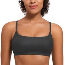 Sutiã CRZ YOGA Butterluxe Sem Costura com Alças Ajustáveis Preto XL