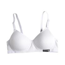 Sutiã De Algodão Sem Fio Para Mulheres, Sem Costura, Push Up, Confortável, Copa AB, Lingerie