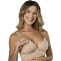 Sutiã de Amamentação com Bojo Alças Reforçadas Lindo Em Micro Fecho de Click