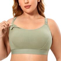 Sutiã de Amamentação Gratlin Plus Size Suporte Maternidade Cinza Oliva G Sutiã de Amamentação Gratlin Plus Size Suporte Maternidade Cinza Oliva G