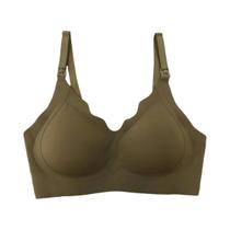 Sutiã De Amamentação V-Neck Sem Costura Confortável Sem Arame Para Mulheres