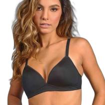 Sutiã de lingerie adulto triângulo com bojo estruturado sem aro duloren preto 44 Sutiã de lingerie adulto triângulo com bojo estruturado sem aro duloren preto 44