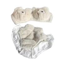 Sutiã De Pelúcia Macio E Fofo Em Estilo Japonês Para Mulheres, Confortável Para Outono E Inverno