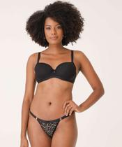 Sutiã de Renda Animal Print Com Base Marisa-27045