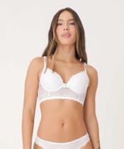 Sutiã De Renda Bra Top Com Base E Bojo-68009 Sutiã De Renda Bra Top Com Base E Bojo-68009