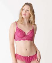 Sutiã De Renda Bra Top Com Base E Sem Bojo Marisa-93000