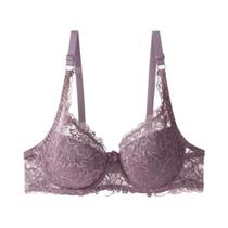 Sutiã de Renda com Aro de Aço para Mulheres Plus Size 36-42 B/C, Push Up Fino, Lingerie Sexy