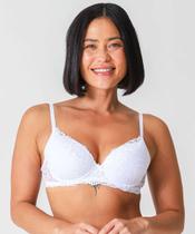 Sutiã de Renda Com Base Marisa Branco-47144 Sutiã de Renda Com Base Marisa Branco-47144