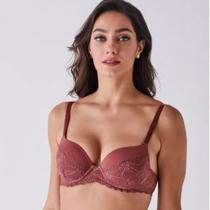 Sutiã de Renda Com Bojo Com Aro Liz Lingerie - Ref.51552