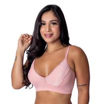 Sutiã De Renda E Microfibra Pala Confort E Fecho Reforçado