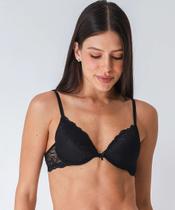 Sutiã de Renda Push Up Com Bojo Marisa Preto-48031