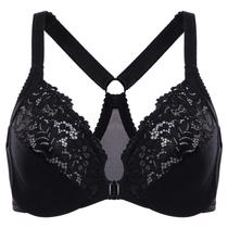 Sutiã DELIMIRA com Fecho Frontal Plus Size em Renda com Arco 40E