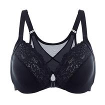 Sutiã DELMIRA com Fecho Frontal Renda Plus Size 40E Preto Sutiã DELMIRA com Fecho Frontal Renda Plus Size 40E Preto