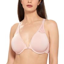 Sutiã DELMIRA Plus Size 32F com Fecho Frontal e Costas Nadador Rosa