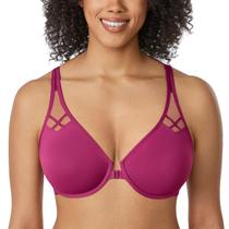 Sutiã DELMIRA Plus Size 36E com Fecho Frontal e Costas Nadador Magenta Sutiã DELMIRA Plus Size 36E com Fecho Frontal e Costas Nadador Magenta