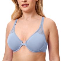 Sutiã DELMIRA Plus Size 42D com Fecho Frontal e Costas Nadador Moonlight