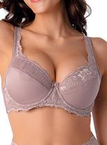 Sutiã Demillus 065204 Iridien Com Aro e Bojo Renda e Microfibra Taça B (Antiga 065104) T. 44/54