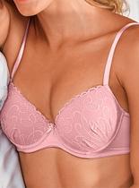 Sutiã Demillus 067249 Nova Gemma Com Aro e Bojo Renda e Microfibra T. 42/50