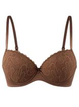 Sutiã Demillus 067249 Nova Gemma Com Aro e Bojo Renda e Microfibra T. 42/50
