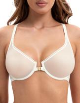 Sutiã Deyllo com fecho frontal transparente Underwire 38D para mulheres Sutiã Deyllo com fecho frontal transparente Underwire 38D para mulheres