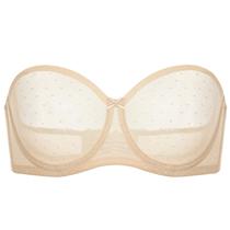 Sutiã DOBREVA 32B Bege em Tule Sem Bojo com Arco e Alças Removíveis Plus Size Sutiã DOBREVA 32B Bege em Tule Sem Bojo com Arco e Alças Removíveis Plus Size