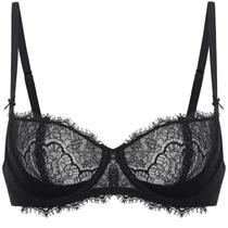 Sutiã DOBREVA 36C Balconette Sexy em Renda Push-Up Preto