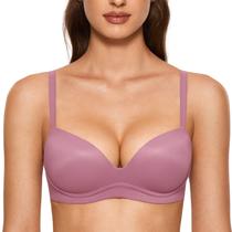 Sutiã DOBREVA Sem Aro Push Up Acolchoado Decote Profundo 38B Rosa Fumê Sutiã DOBREVA Sem Aro Push Up Acolchoado Decote Profundo 38B Rosa Fumê