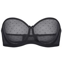 Sutiã DOBREVA Sem Bojo, Sem Alças, Tule Transparente com Arco 42C