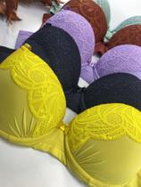 Sutiã Em Microfibra Com Bojo e Renda