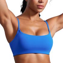 Sutiã esportivo CRZ YOGA Butterbreeze com gola redonda feminino azul grande Sutiã esportivo CRZ YOGA Butterbreeze com gola redonda feminino azul grande