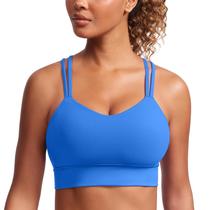 Sutiã esportivo CRZ YOGA Softness Mold Butterluxe Strappy Blue M