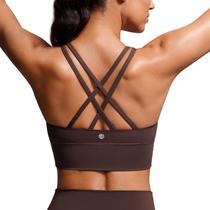 Sutiã esportivo CRZ YOGA Strappy Longline feminino de médio impacto