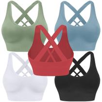 Sutiã esportivo Evercute acolchoado de suporte médio para mulheres