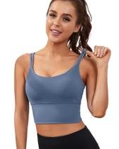 Sutiã esportivo Everysea High Support Longline Yoga Blue Women Sutiã esportivo Everysea High Support Longline Yoga Blue Women