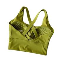 Sutiã Esportivo Feminino Antichoque De Alta Intensidade, Respirável, Com Bojo, Para Yoga, Fitness E