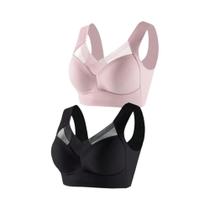 Sutiã Esportivo Feminino Plus Size Sem Costura, Sem Fio e Sem Costas - Com Renda Sutiã Esportivo Feminino Plus Size Sem Costura, Sem Fio e Sem Costas - Com Renda