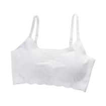 Sutiã Esportivo Feminino Sem Costura De Seda Gelada Confortável Invisível Tipo Camiseta S-XXL