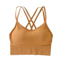 Sutiã Esportivo Feminino Sexy - Regata com Bojo Push Up e Design Cruzado nas Costas Sutiã Esportivo Feminino Sexy - Regata com Bojo Push Up e Design Cruzado nas Costas