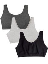 Sutiã esportivo Fruit of the Loom embutido estilo regata feminino