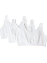 Sutiã esportivo Fruit of the Loom, feminino, estilo regata embutida