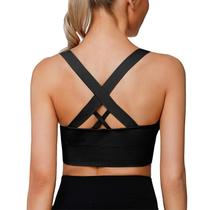 Sutiã esportivo LAJERIN High Impact Cross Back Strappy Black M