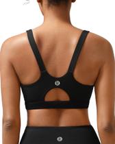 Sutiã esportivo RUNNING GIRL High Support preto para mulheres