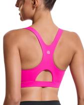 Sutiã esportivo RUNNING GIRL High Support Racerback Hot Pink M