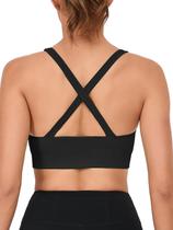 Sutiã esportivo RUNNING GIRL High Support Yoga Preto Tamanho GG