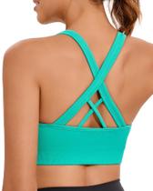 Sutiã esportivo RUNNING GIRL High Support Yoga verde tamanho S