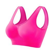 Sutiã Esportivo Seamless plus Size Para Mulheres, Top Cropped Respirável, Sem Arame, Tamanhos S-5XL