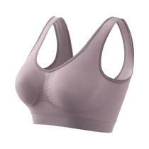 Sutiã Esportivo Seamless plus Size Para Mulheres, Top Cropped Respirável, Sem Arame, Tamanhos S-5XL