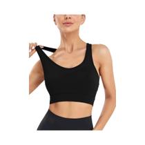 Sutiã Esportivo Sem Fio De Alto Impacto Para Mulheres, Respirável E À Prova De Choque, Estilo Colete Sutiã Esportivo Sem Fio De Alto Impacto Para Mulheres, Respirável E À Prova De Choque, Estilo Colete